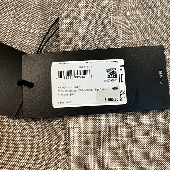 Hugo Boss Hartley2 Linen Virgin Wool Blend Blazer - Picture 6 of 6